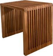 Table d'appoint AXI Liane en teck - Marron – Petite table de jardin en bois - 40 x 35 x 40 cm - 100 % teck – Pour le jardin, la terrasse et le balcon