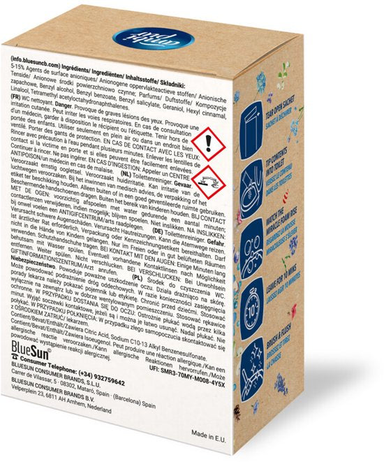 Ambi Pur - Active Clean Poudre pour WC Water Flowers - 4 x 4 x 100 g - Lot économique