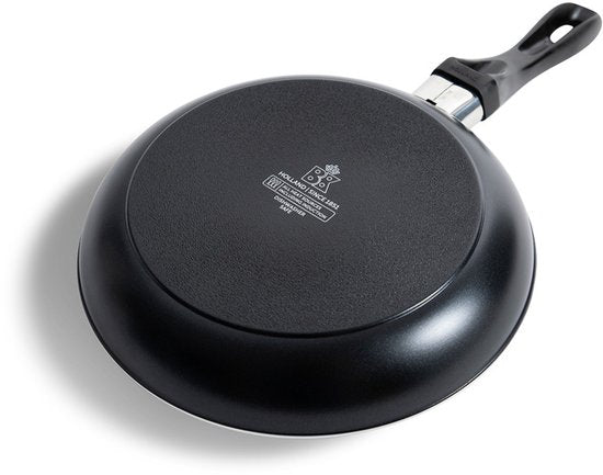 Ensemble de poêles BK Vivid, 2 pièces - 24/28 cm - Revêtement antiadhésif sans PFAS – Poêle compatible induction – Poêle en céramique - Résistante au four jusqu'à 160 °C – Poignées froides - Noir