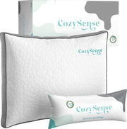 Oreiller en mousse à mémoire de forme CozySense® - Oreiller ergonomique en mousse à mémoire de forme - Contre les douleurs cervicales - Oreiller de sommeil réglable - Dormeur sur le côté, sur le dos et sur le ventre