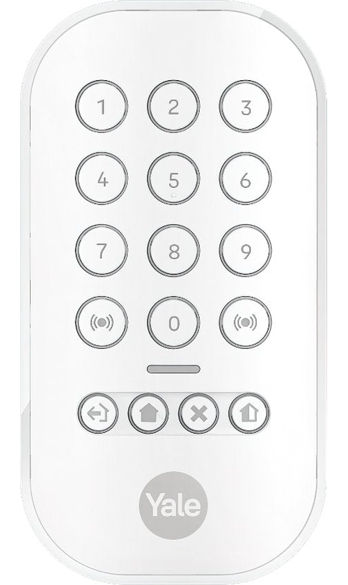 Yale - Clavier - Avec bouton de panique - Clavier éclairé - Portée de 1 km