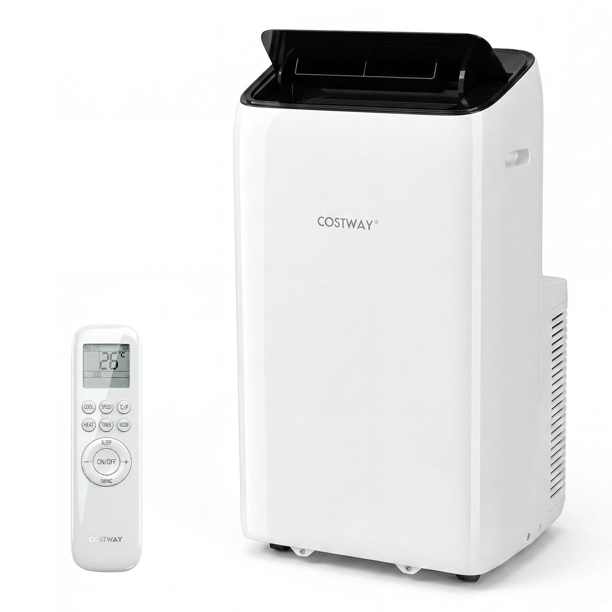 Climatiseur portable Coast - Système de climatisation 5-en-1 - 12 000 BTU - Pour des pièces jusqu'à 46 m² - Blanc