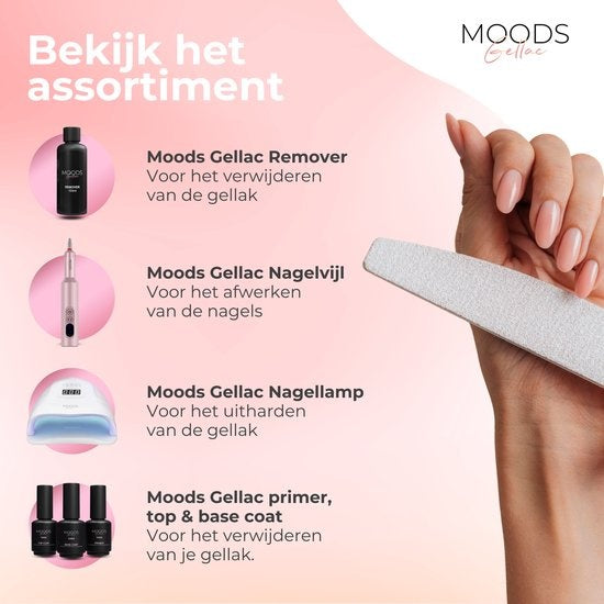 Moods Gellac 6-Piece Set - Vernis à ongles en gel - 8ML - Secret Dreams - Gellac - Nails - Gel Polish Starter Pack - Chic Colours