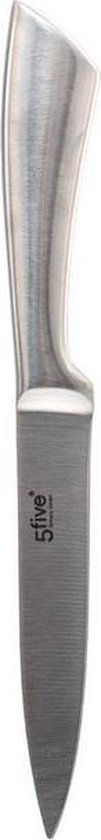 Bloc à couteaux en acier inoxydable, 5 couteaux + ciseaux | Set de couteaux en acier inoxydable, 6 pièces