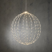 Luca Lighting Christmas Light Ball with Classic White LED Lights - Ø50 cm - Silver