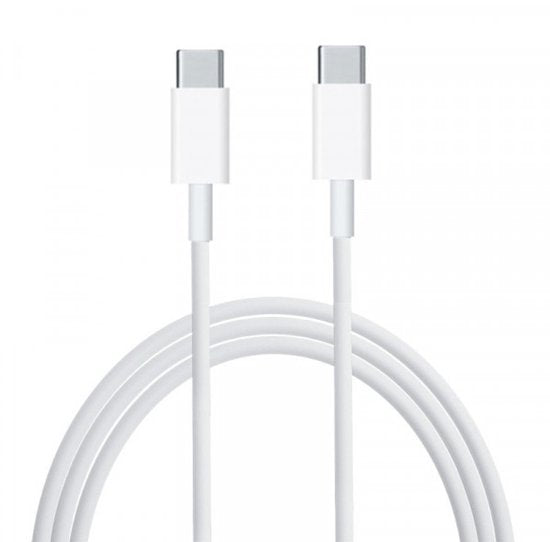 Apple - Câble de recharge USB-C - USB-C vers USB-C - 60 W - 1 m - Tissé - Blanc