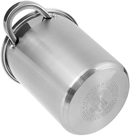 Poêle à asperges en acier inoxydable avec panier amovible – 4,2 L – Compatible avec l'induction et toutes les sources de chaleur – Peut également servir de friteuse !