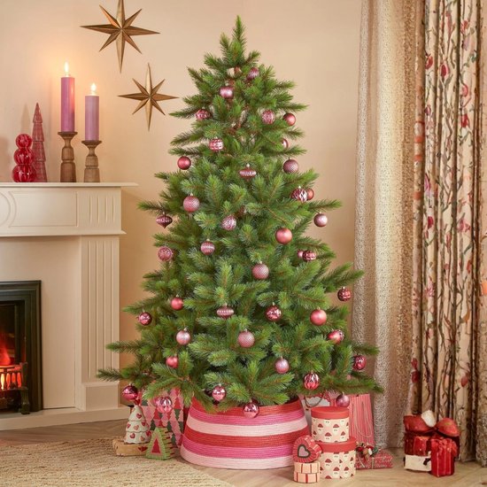 Triumph Tree Wyoming Spar - Sapin de Noël avec 460 brindilles de pin et structure à emboîter - Décoration de Noël d'intérieur au rendu naturel - Sapin artificiel avec des aiguilles en PVC rigide - H 155 x Ø 117 cm - Vert