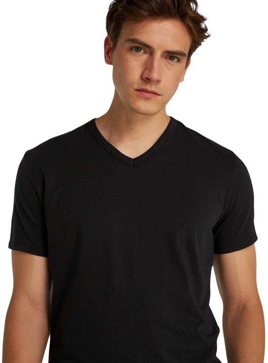 T-shirts Calvin Klein SS à col en V pour homme (lot de 3) - Taille L