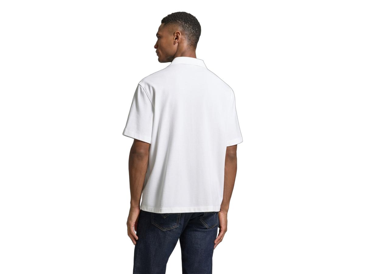 Chemise Lacoste - Petit-Piqué en coton biologique - taille 43 - Blanc