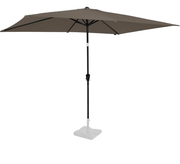 Parasol VONROC Premium Rapallo 200 x 300 cm – Parasol résistant – Inclinable – Toile anti-UV – Taupe – Housse de protection incluse