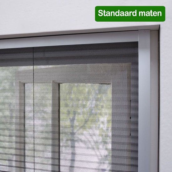 Moustiquaire plissée Bruynzeel S500 – 123 × 155 cm – Blanc