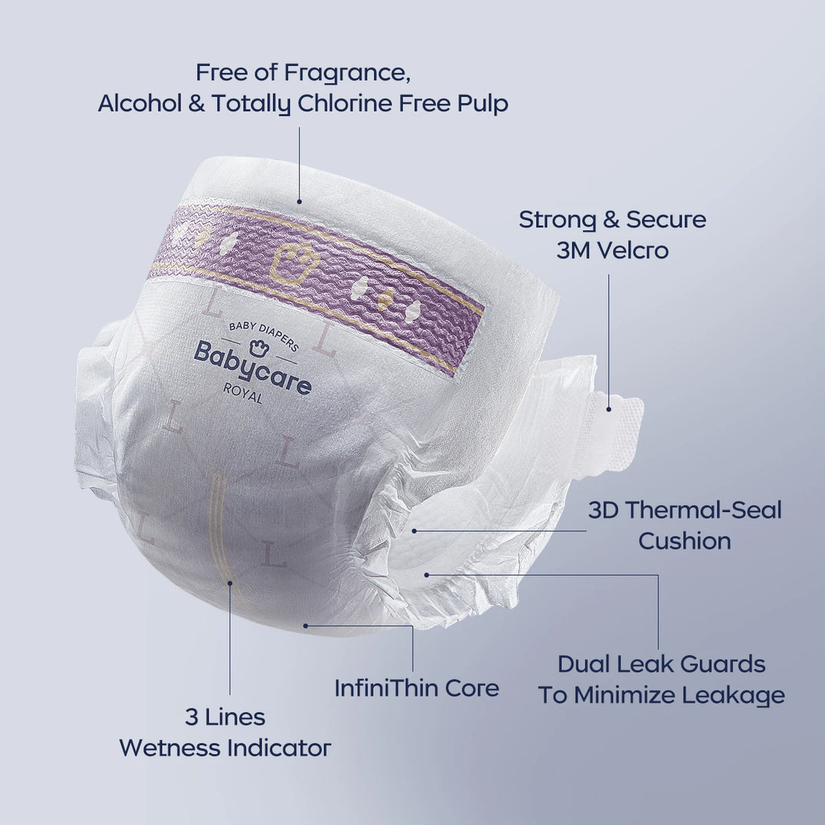 C Babycare Royal Couches taille 4 (9-14 kg) - 40 pièces
