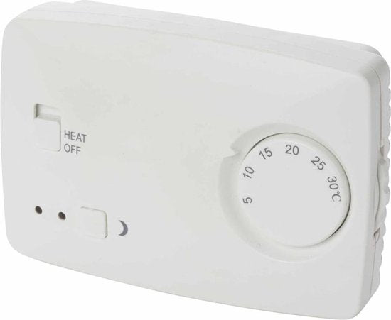 Thermostat d'ambiance Perel, non programmable, blanc
