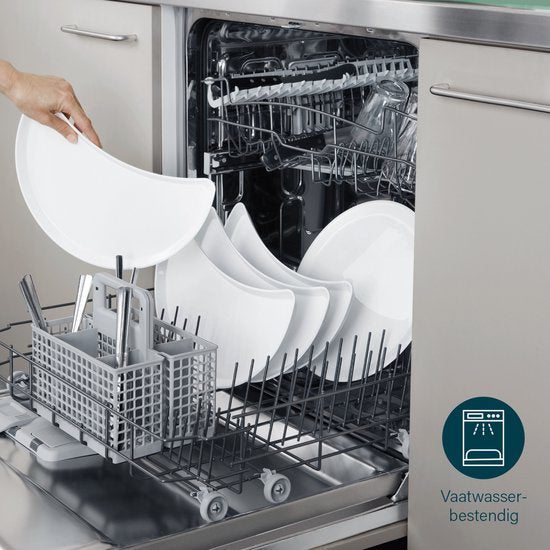 Princess Dinner4All 103080 - Set gastronomique - Gril et plaque de cuisson - Cordon d'alimentation extra-long de 2 mètres - 4 personnes - Lavable au lave-vaisselle - Sans PFAS - Kit d'extension disponible