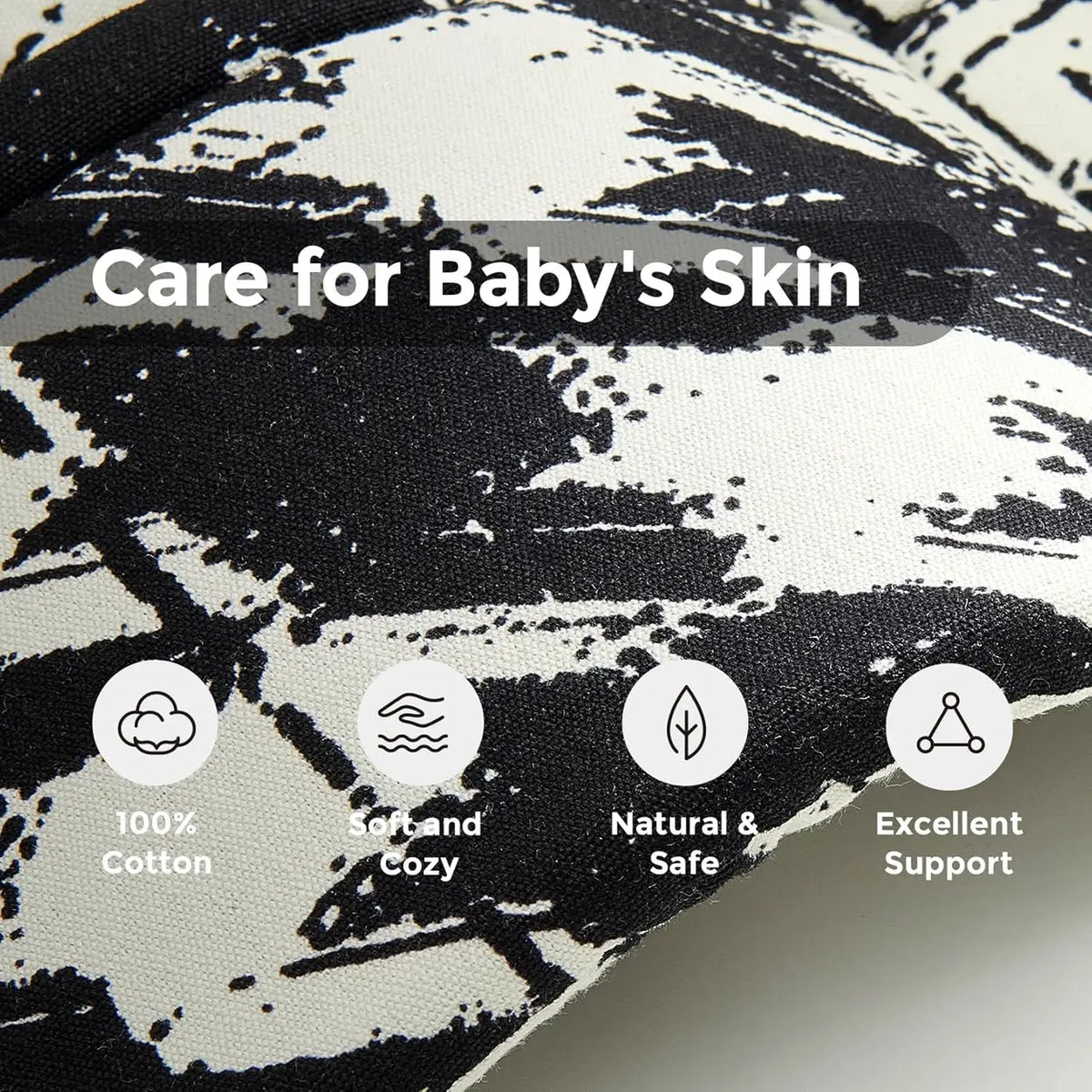 Porte-bébé Momcozy BC001 - motif « pattes de coq » - coton