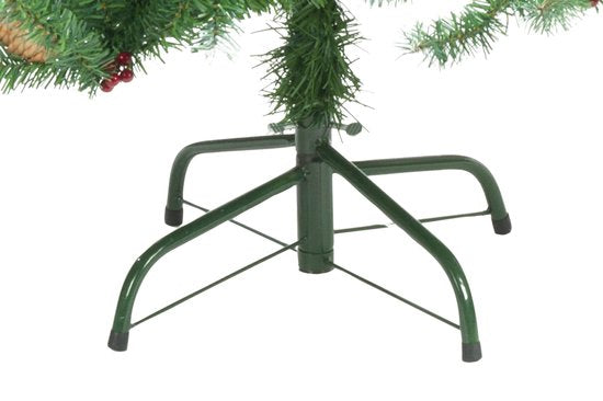 Cadeaux de Noël Sapin de Noël Empire Epicéa avec neige et pommes de pin - 180 cm - 708 bourgeons