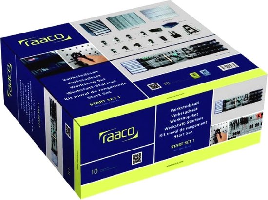 Panneau à outils Raaco - Avec commode, bacs et crochets - 42 pièces