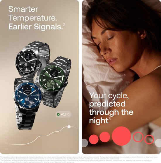 Withings ScanWatch Nova - Montre connectée hybride 42 mm - ECG, détection de la fibrillation auriculaire, capteur de SpO₂, cardiofréquencemètre, suivi du sommeil, mesure de la température 24 h/24, 7 j/7, autonomie de 35 jours, verre saphir, étanche jusqu'