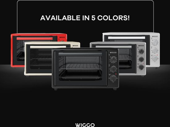 Wiggo WMO-E353(W) - Mini-four autonome - Électrique - 50 cm - 35 litres - 1 800 W - Garantie 5 ans - Blanc