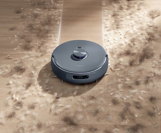 Aspirateur robot Narwal Freo Z10 Ultra avec station de recharge à vidage automatique, puissance d'aspiration de 18 000 Pa, vision IA, technologie DirtSense, brosse anti-enchevêtrement, lavage à l'eau chaude de 45 à 75 °C, navigation LDS, fonction de lavag
