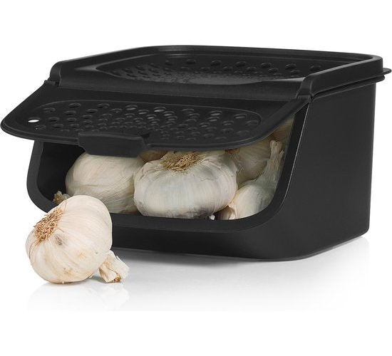 Tupperware GarlicSmart 2,3 L - Récipient à ail - Sans BPA - Récipient de conservation pour l'ail - Empilable - Récipient Keep-fresh - L'ail reste frais plus longtemps