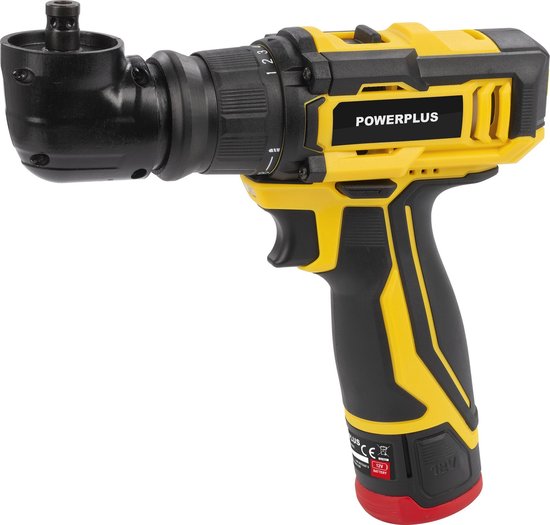 Tournevis multifonction compact 4-en-1 12 V POWXBOX001 – avec batterie 12 V et chargeur 2,0 Ah