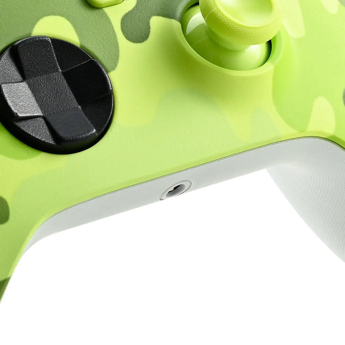 Manette de jeu sans fil Rexsun WR007 - Vert camouflage - 2,4 GHz, Xbox One/PC, fonction de vibration