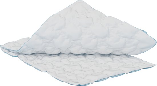 Couette Cloudpillo en duvet et plumes 240 x 220 cm - 4 saisons 2-en-1 - 15 % de duvet de canard, 85 % de plumes de canard - Coton anti-duvet 233 TC - RDS & OEKO-TEX