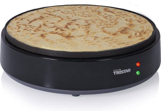 Appareil à crêpes Tristar - BP-2627 - 1200 W - Crêpière - 30 cm - Noir