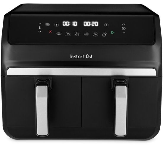 Instant Pot Vortex Dual Drawer 8L Airfryer – Friteuse à air chaud double avec 2 tiroirs de 4 L – SyncCook™ & SyncFinish™ – ClearCook – 8-en-1 – Jusqu'à 205 °C – Lavable au lave-vaisselle