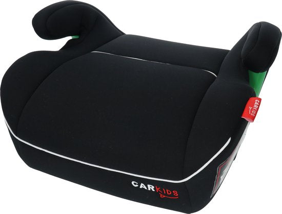 Rehausseur Carkids i-Size Alfie - Fixation Isofix - Conforme à la norme i-Size R-129 - Pour les enfants mesurant entre 125 et 150 cm – Housse amovible et lavable - Noir/Blanc