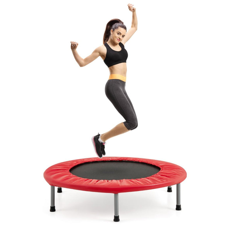 Mini-trampoline Coast - Pliable - Trampoline pour enfants jusqu'à 150 kg - rouge, Ø 97 cm