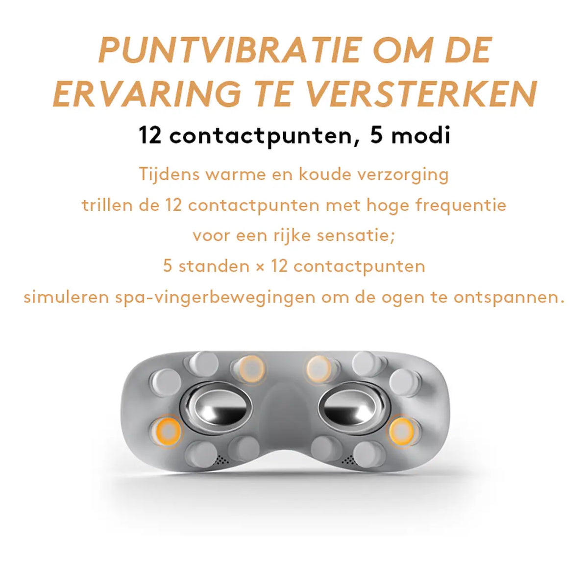 Appareil de massage oculaire Breo Seek Pro avec chaleur et compression – pression d'air, musique via Bluetooth, appareil de thérapie oculaire rechargeable pour la relaxation, les cernes, la fatigue oculaire, la sécheresse oculaire, à utiliser en voyage et