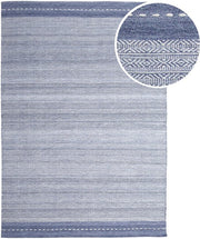 Tapis d'extérieur AXI Rhodos – Rectangulaire – 200 x 290 cm – Bleu – Motif géométrique – Tapis d'extérieur – Résistant aux intempéries et aux UV – Tissage plat – Tapis de jardin – Pour l'intérieur et l'extérieur – Tissé à la main