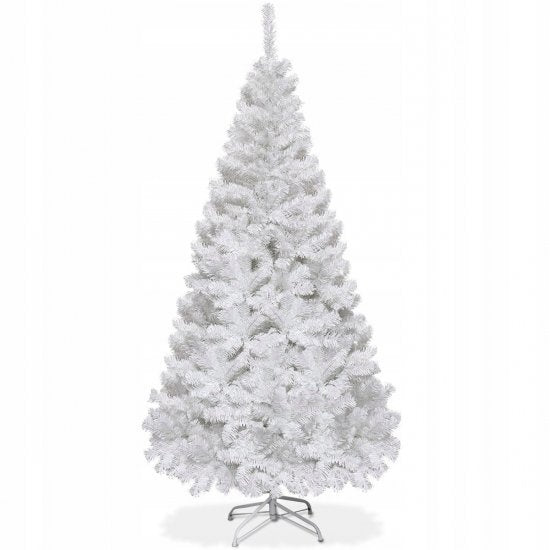 Sapin de Noël artificiel Coast - avec support - PVC - métal - 210 cm - blanc