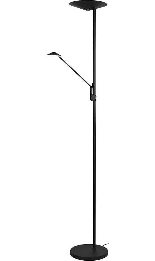 Trio leuchten Brantford - Lampadaire LED - 36,5W - Couleur réglable - Dimmable - Rond - Noir - Aluminium