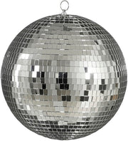 Mica Decorations Discobal de Noël - Boules de Noël pour le sapin - Décorations de Noël à finition miroitante - Ornements de Noël avec crochet pour créer une ambiance festive - Ø 30 cm - Argent