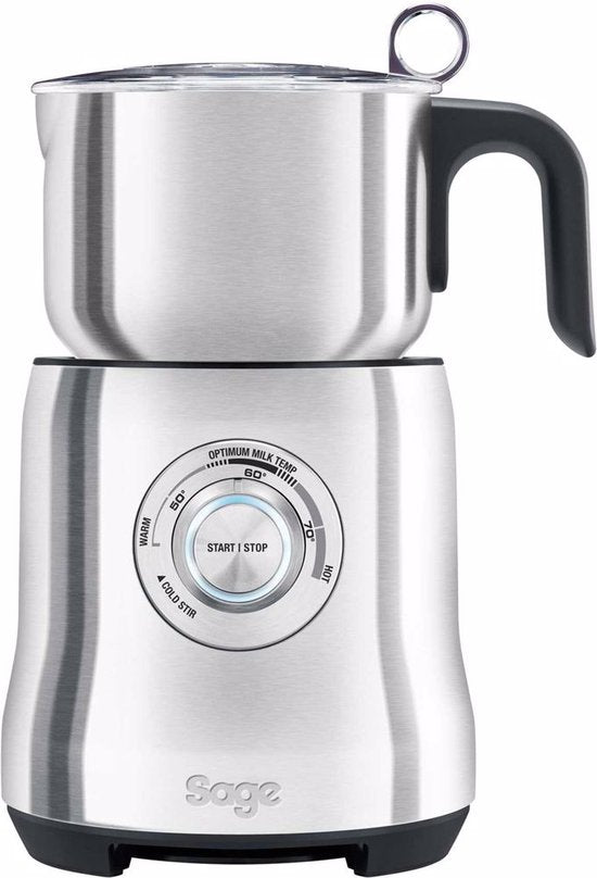 Sage SMF600BSS « The Milk Café » en acier inoxydable brossé - Mousseur à lait électrique - Mousse chaude et froide