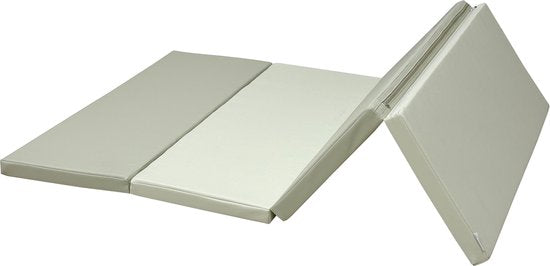 Tapis de jeu Sunny Dani Foam – Tapis en mousse pliable – Softplay – Tapis de jeu doux et sûr – Beige et gris – À partir de 3 mois