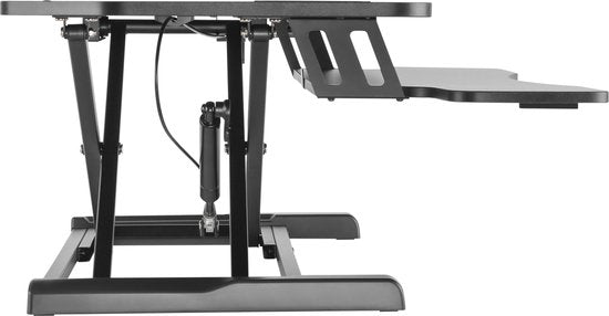 Bureau élévateur poste de travail assis-debout - bureau ergonomique réglable en hauteur - largeur 95 cm