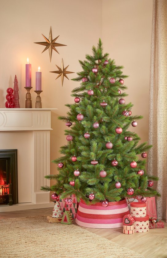 Triumph Tree Wyoming Spar - Sapin de Noël avec 460 brindilles de pin et structure à emboîter - Décoration de Noël d'intérieur au rendu naturel - Sapin artificiel avec des aiguilles en PVC rigide - H 155 x Ø 117 cm - Vert