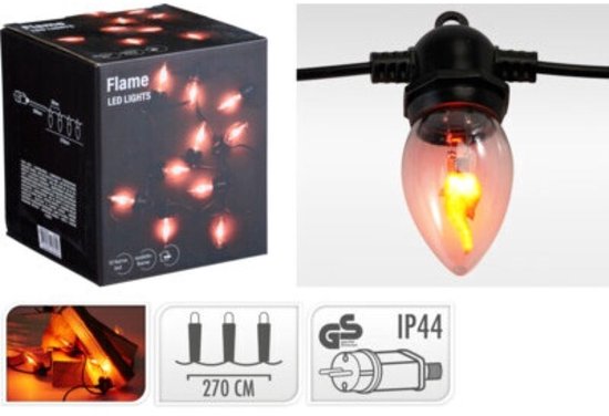 Éclairage à flammes, 10 lampes