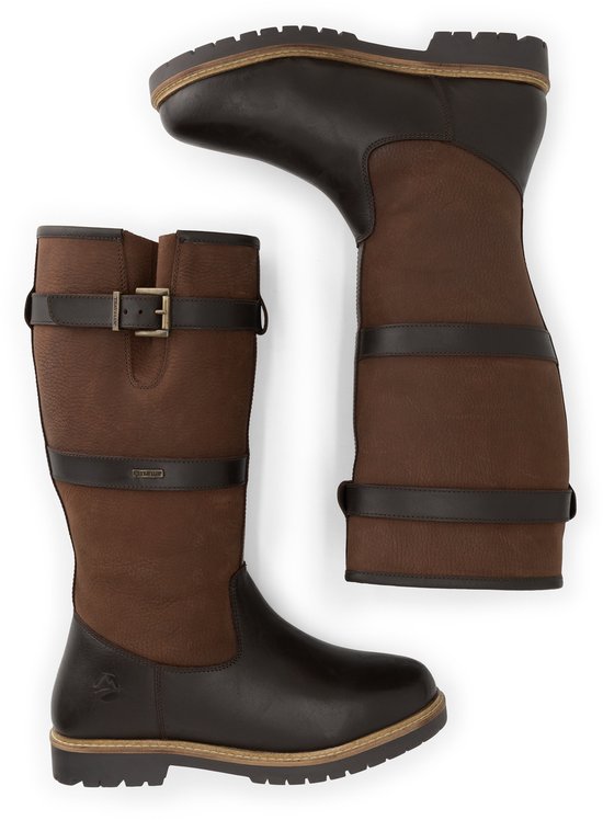 Travelin' Gronvik Homme - Bottes de plein air - Doublées de laine - Marron foncé