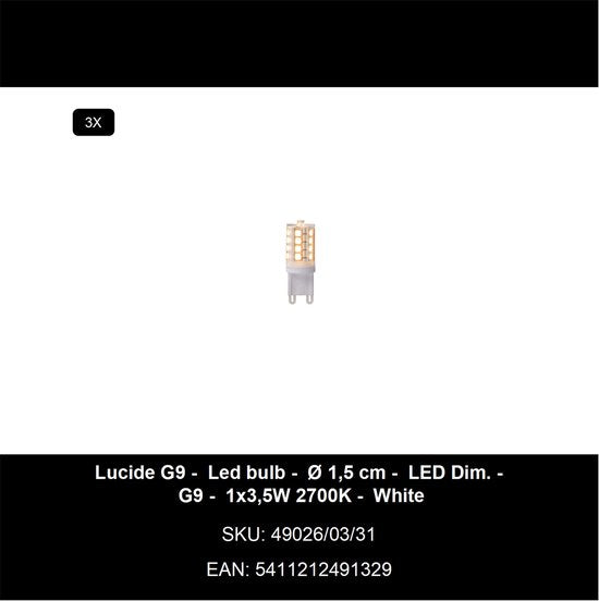 Lucide SENTINO - Plafonnier - Ø 30 cm - 3xG9 - Taupe