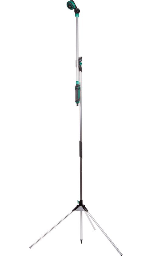 Douche d'extérieur - Vonroc - 2 en 1 - Avec lance de pulvérisation réglable - Hauteur réglable