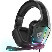 Casque gaming SoulBytes S12 RGB avec microphone stéréo - Multiplateforme -Noir