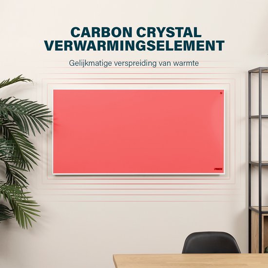 Panneau infrarouge – Radiateur électrique Princess 700 W - 125 x 65 cm - Radiateur infrarouge - Panneau chauffant infrarouge 348070 – Application mobile incluse – Intelligent - Wi-Fi - avec application - Autonome/Montage mural - Économe en énergie - Panne