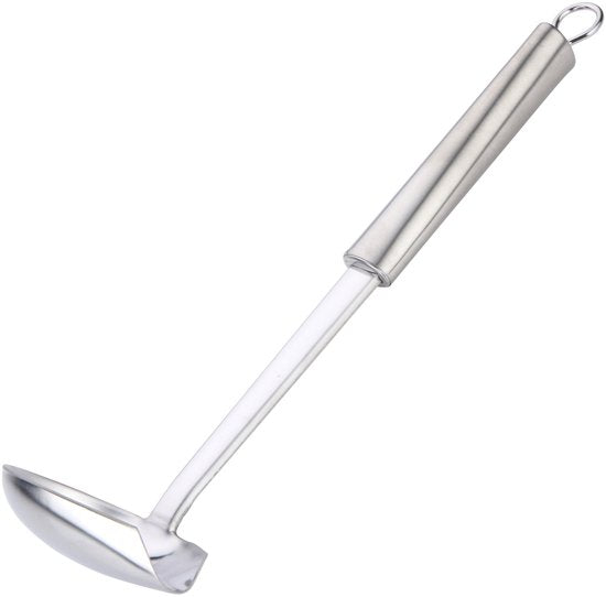 Alpina Ustensiles de cuisine : cuillère à sauce - argent - acier inoxydable - 28 x 7 cm
