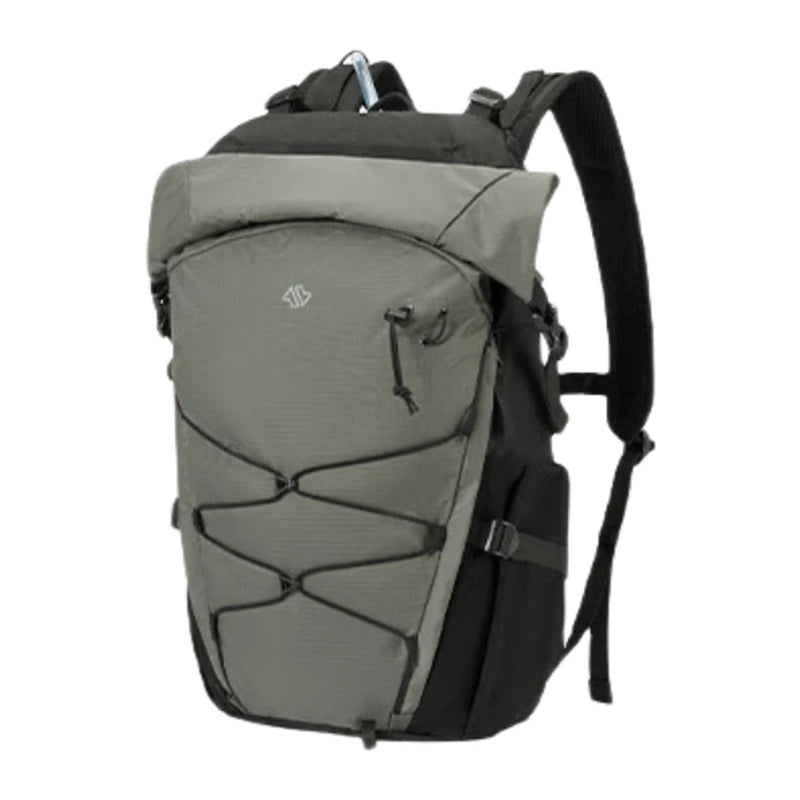 J.ZAO ochama × J.ZAO, sac à dos de randonnée de la gamme sportive pour une utilisation en extérieur, 25 l, soutien dorsal respirant, vert nuageux